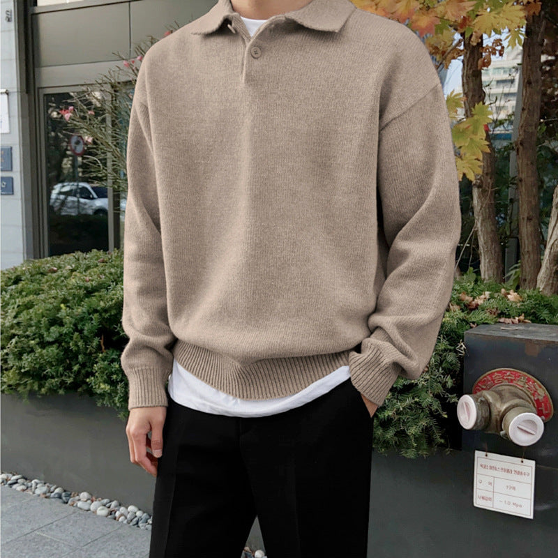 Julian - Casual Polo Collar Sweater